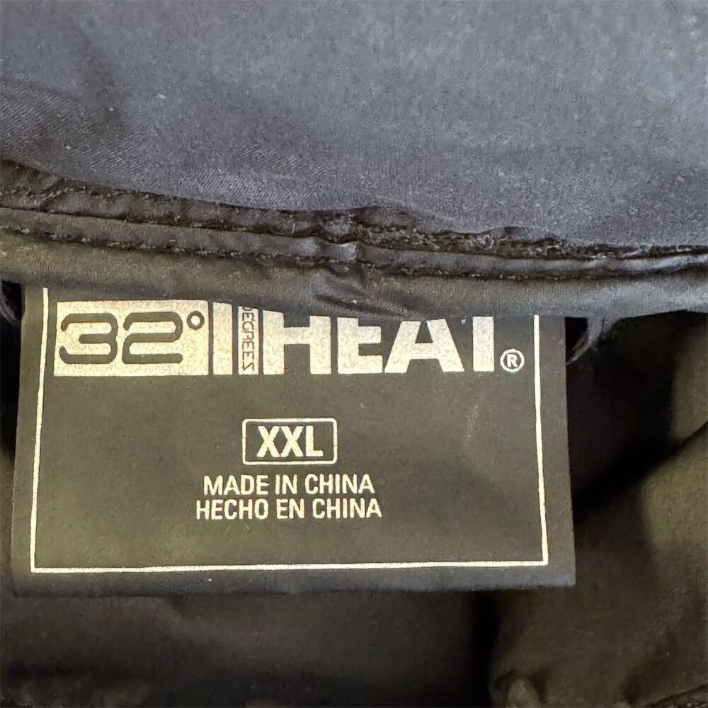 32 Degrees Heat Black Hooded Puffer Coat Women's Size XXL - Picture 9 of 11